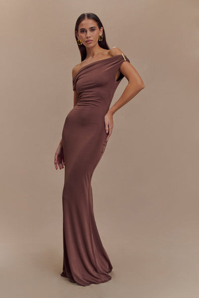 AURÉLIA | ROBE LONGUE ÉPAULES DÉNUDÉES