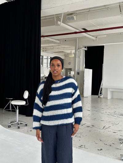 AMÉLIE | PULL EN TRICOT RAYÉ