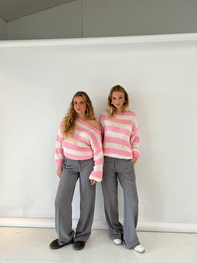 AMÉLIE | PULL EN TRICOT RAYÉ