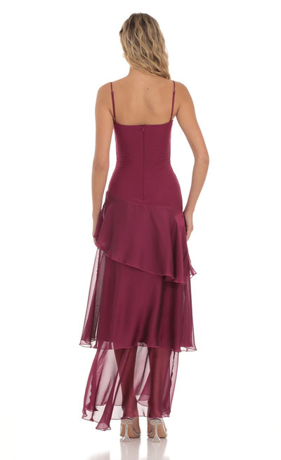 ISALINE | ROBE EN VOLANTS