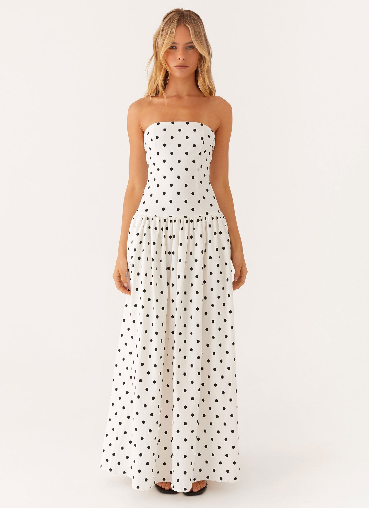 ANDORRA | ROBE LONGUE BUSTIER IMPRIMÉE