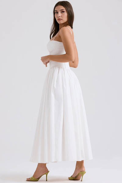 STELLA | ROBE LONGUE BUSTIER À FLEURS