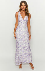 MARCELINA | ROBE LONGUE EN DENTELLE FLORALE