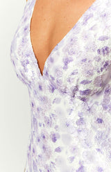 MARCELINA | ROBE LONGUE EN DENTELLE FLORALE