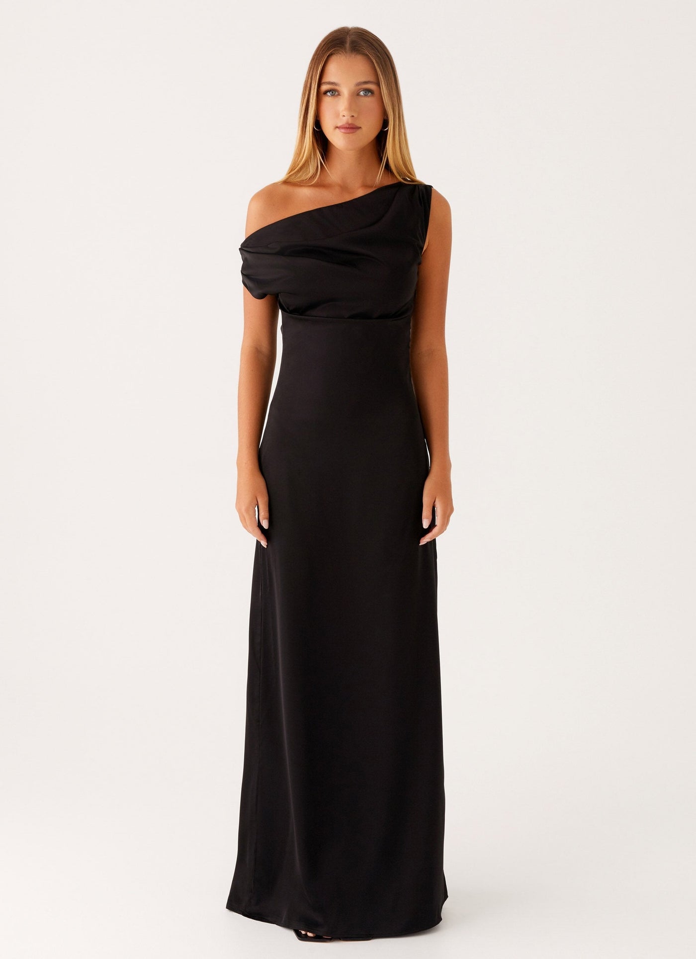 Élodie | Robe Longue Satinée Cœur de Cristal