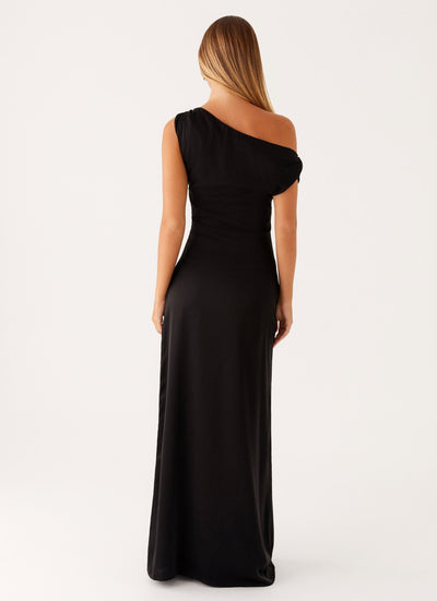 Élodie | Robe Longue Satinée Cœur de Cristal