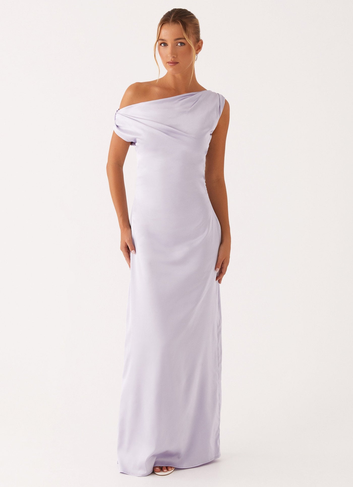 Élodie | Robe Longue Satinée Cœur de Cristal