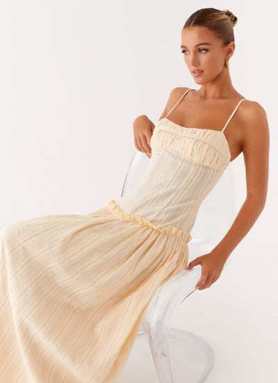 Amandine | robe maxi sans manches