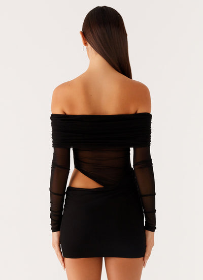 LIORA | ROBE MINI ÉPAULES DÉNUDÉES