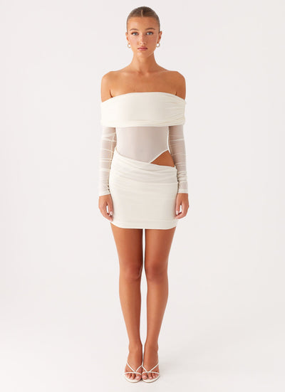 LIORA | ROBE MINI ÉPAULES DÉNUDÉES