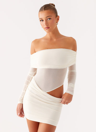 LIORA | ROBE MINI ÉPAULES DÉNUDÉES