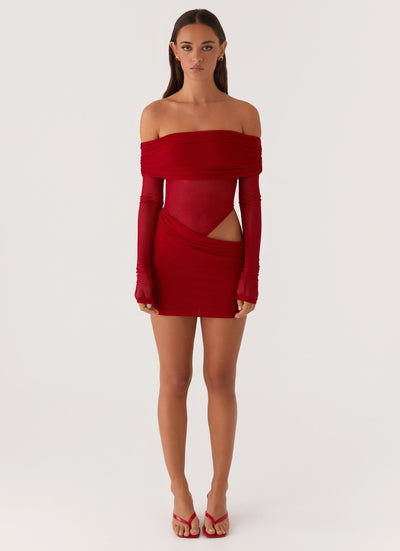 LIORA | ROBE MINI ÉPAULES DÉNUDÉES
