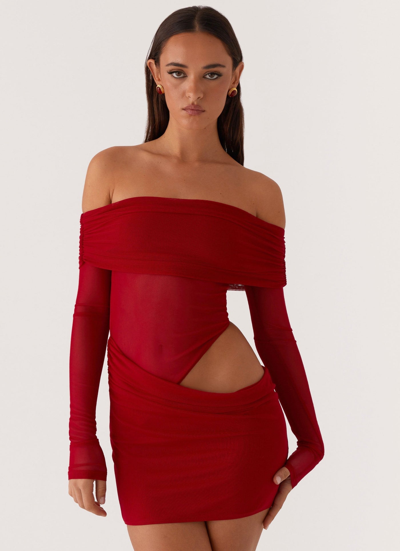 LIORA | ROBE MINI ÉPAULES DÉNUDÉES
