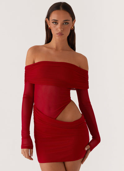 LIORA | ROBE MINI ÉPAULES DÉNUDÉES