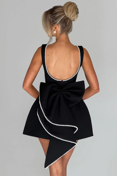 LUCIE | ROBE COURTE AVEC NŒUD