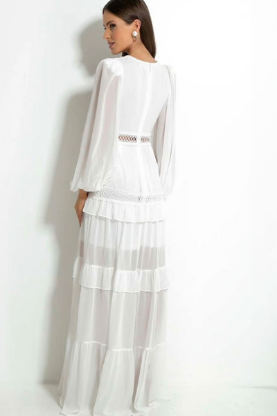 LÉA | ROBE MAXI EN VOILE
