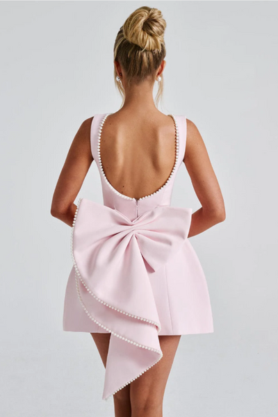 LUCIE | ROBE COURTE AVEC NŒUD