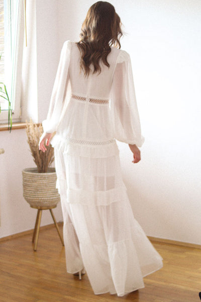LÉA | ROBE MAXI EN VOILE
