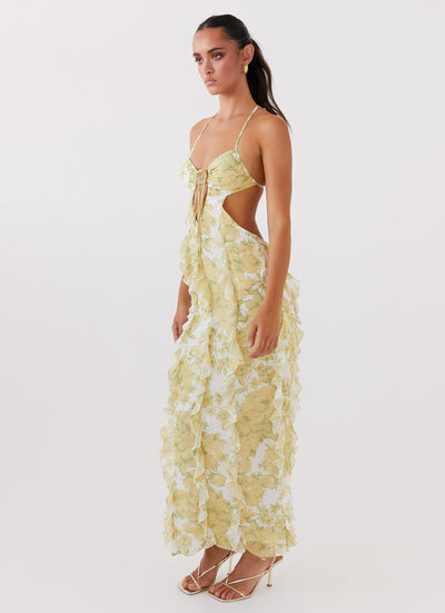 CÉLIE | ROBE MAXI À VOLANTS