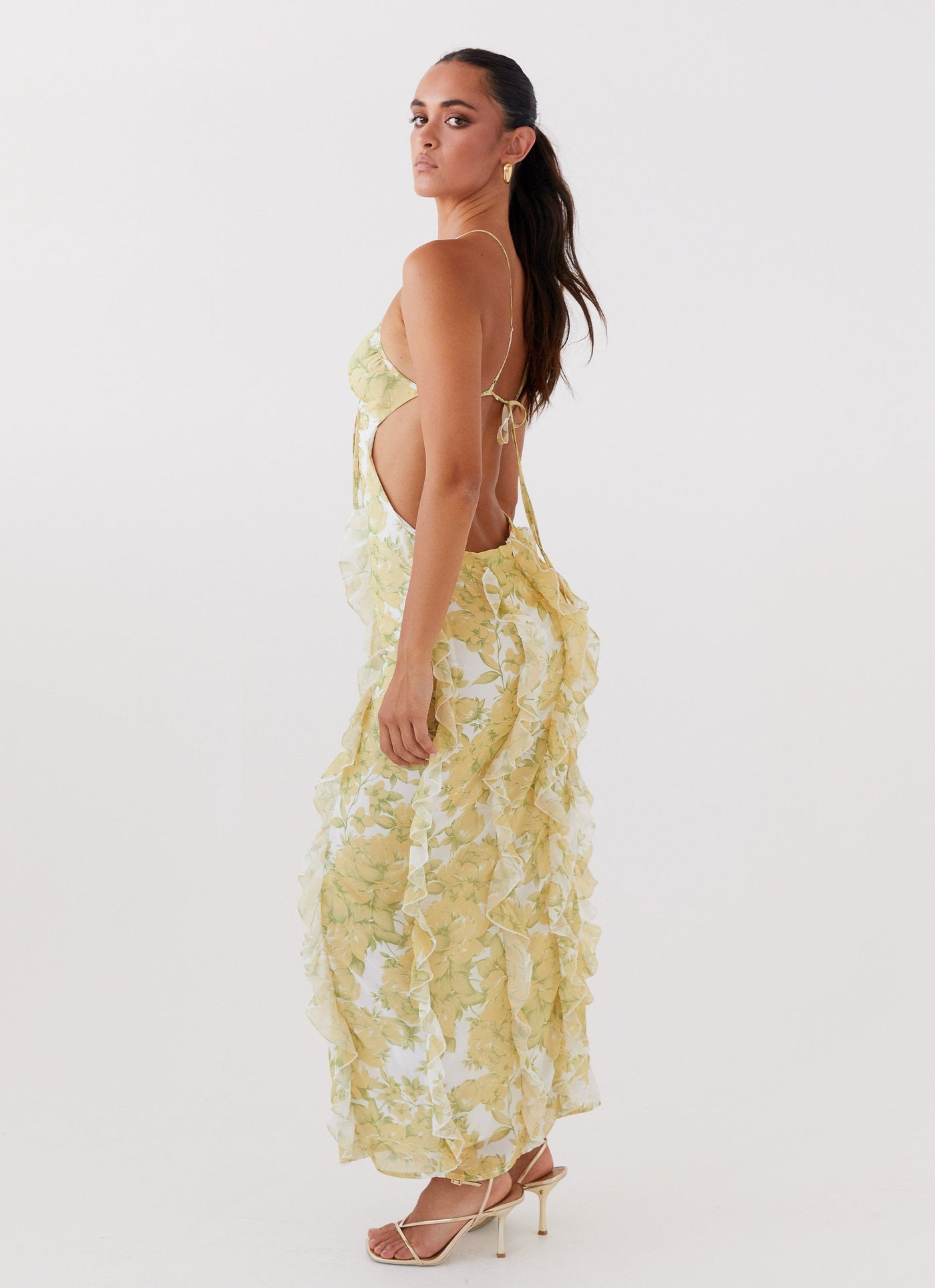 CÉLIE | ROBE MAXI À VOLANTS