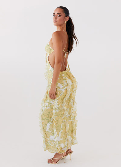 CÉLIE | ROBE MAXI À VOLANTS