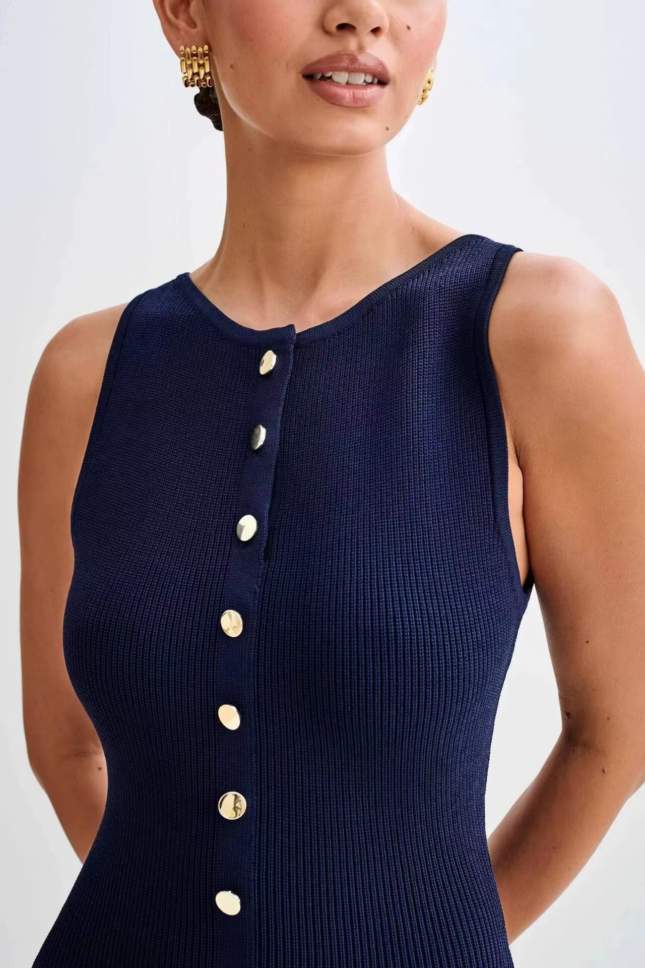 CARO | ROBE BOUTONNÉE STRUCTURÉE