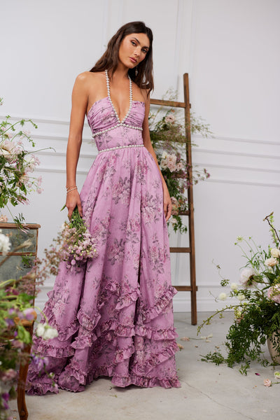 MANON | ROBE LONGUE À VOLANTS