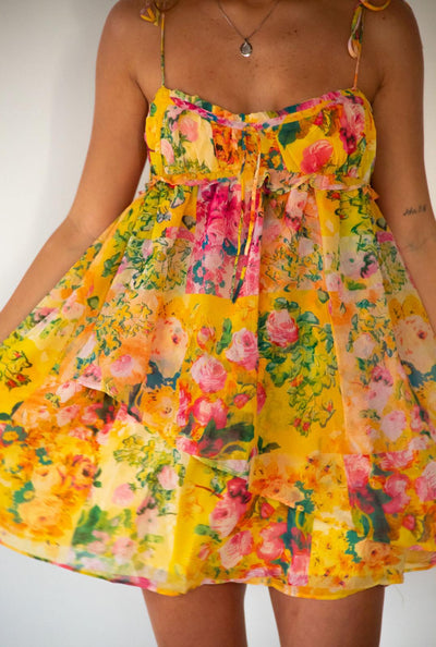 FLAVIE | ROBE COURTE FLEURIE FLUIDE