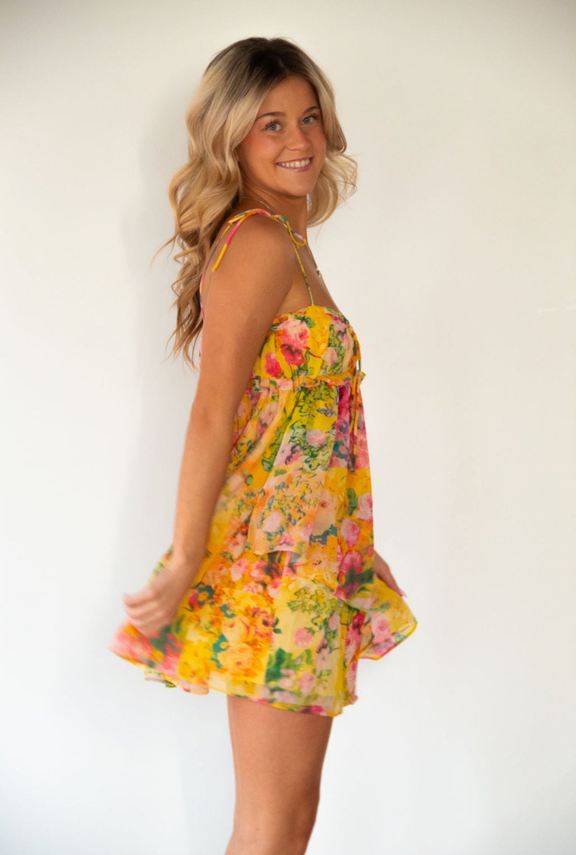 FLAVIE | ROBE COURTE FLEURIE FLUIDE