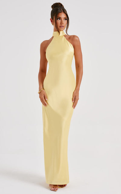 RAQUEL | ROBE LONGUE SATINÉE