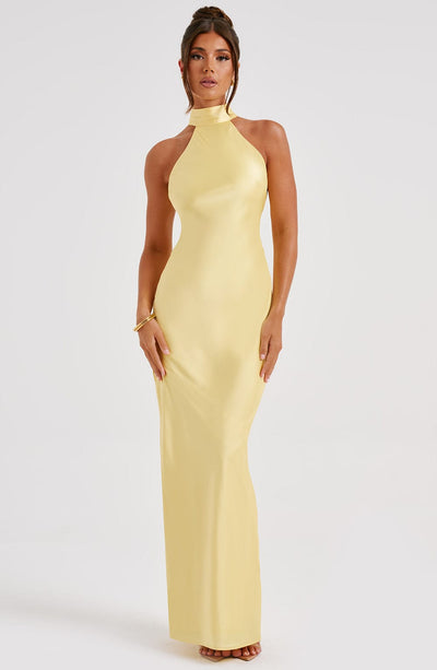 RAQUEL | ROBE LONGUE SATINÉE
