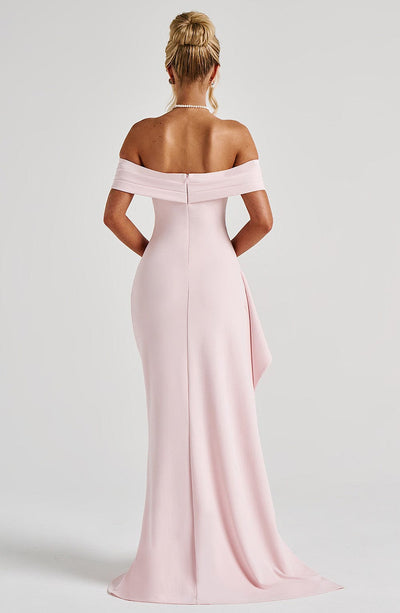 LOUNA | ROBE LONGUE BARDOT PLISSÉE