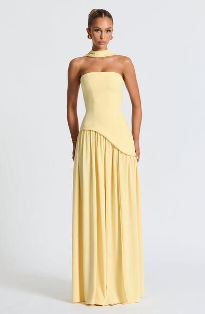 OCÉANE | LEMON MAXI ROBE ÉLÉGANTE
