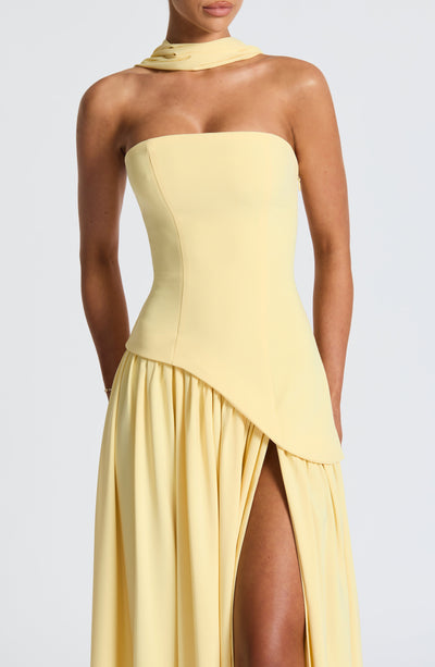 OCÉANE | LEMON MAXI ROBE ÉLÉGANTE