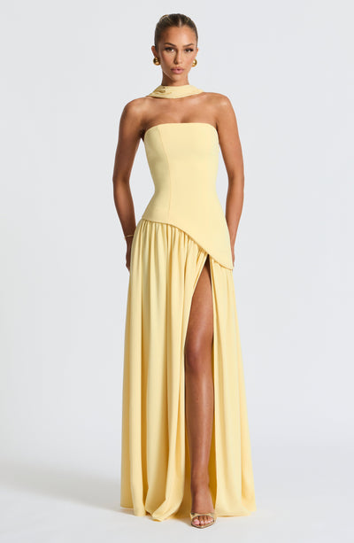 OCÉANE | LEMON MAXI ROBE ÉLÉGANTE