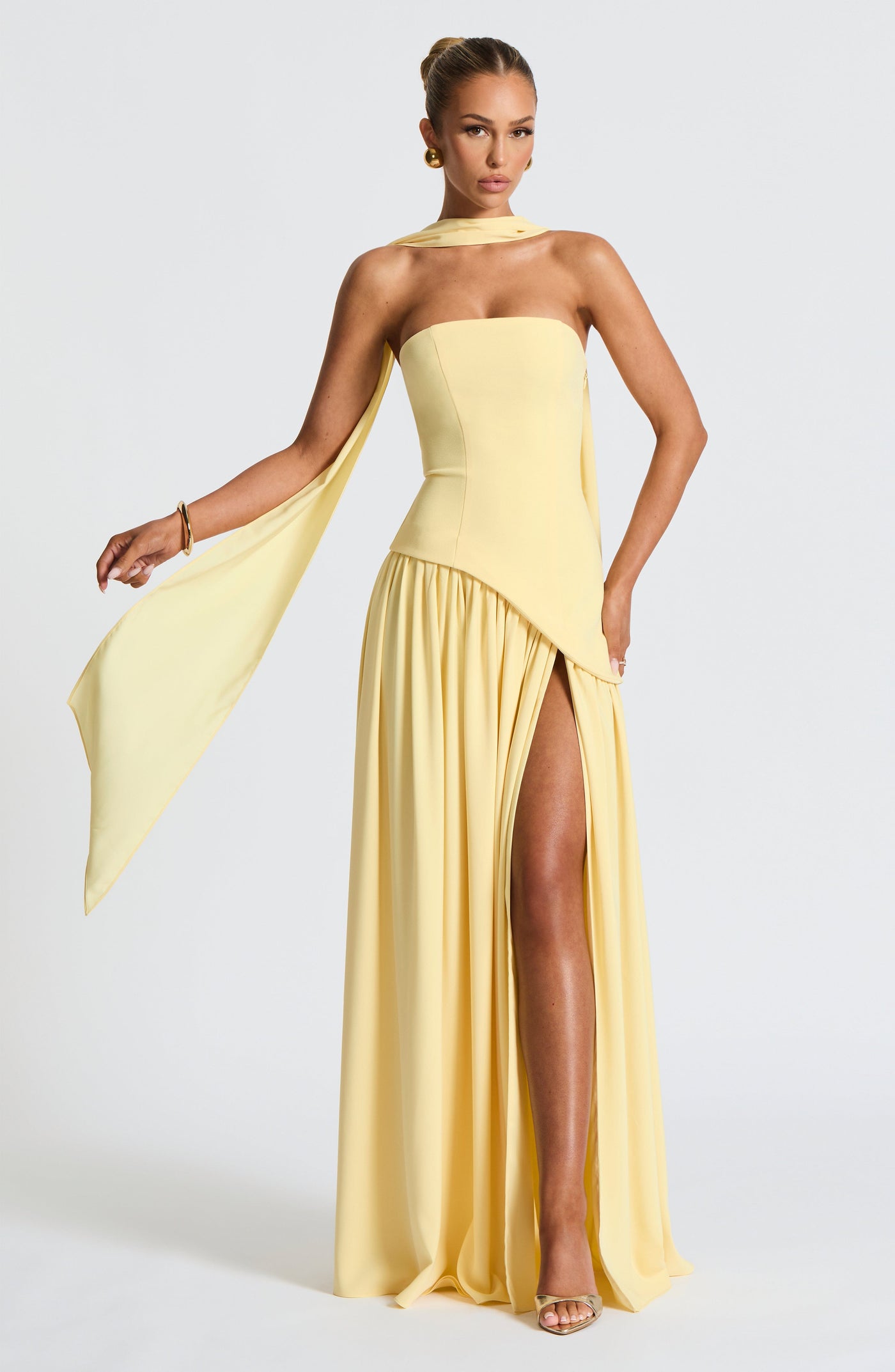 OCÉANE | LEMON MAXI ROBE ÉLÉGANTE