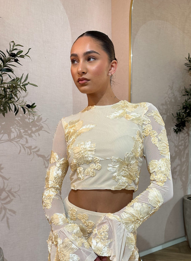 DELPHINE | ENSEMBLE BLOUSE ET JUPE