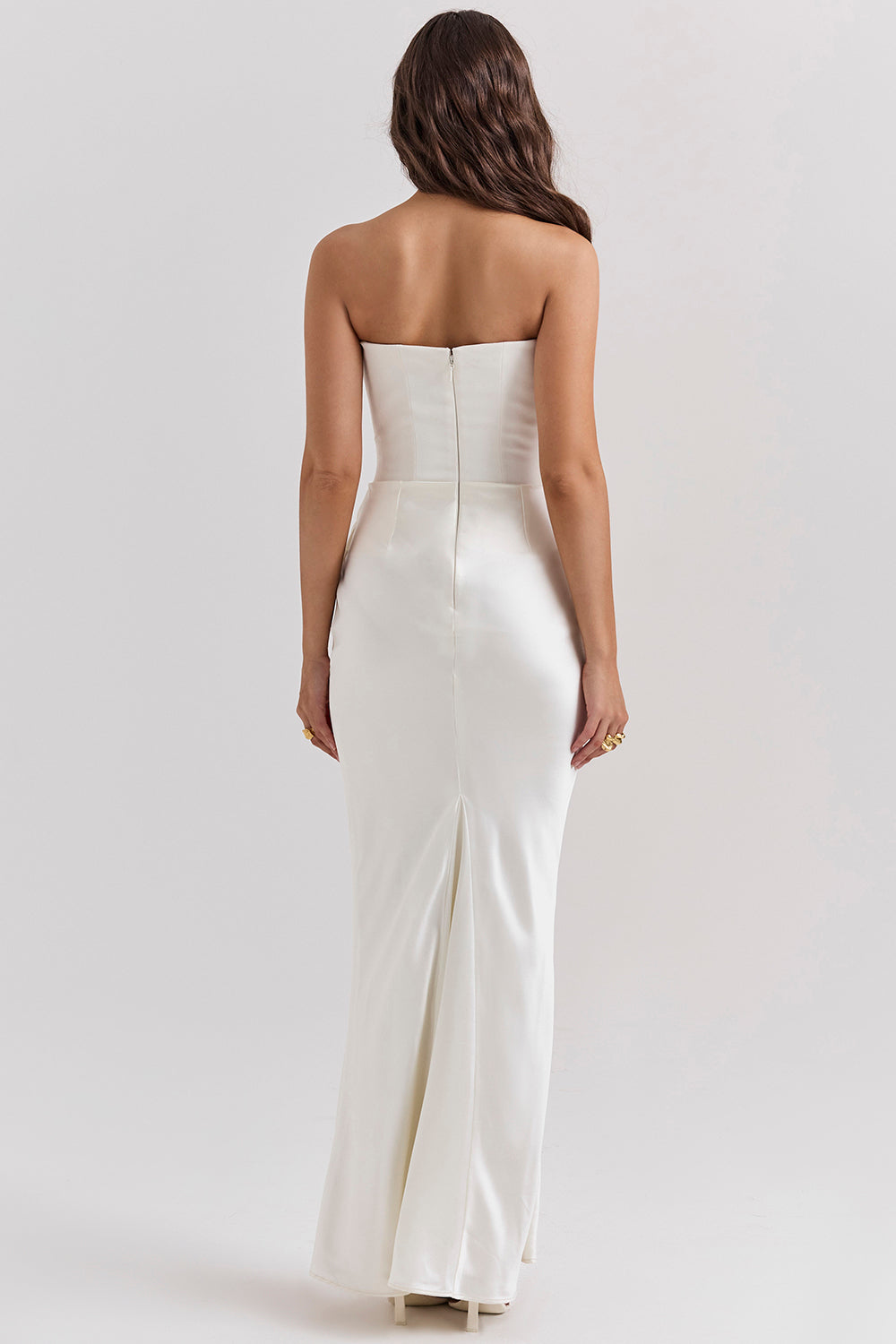 ADÈLE | ROBE LONGUE BUSTIER DRAPÉE