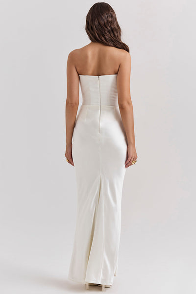 ADÈLE | ROBE LONGUE BUSTIER DRAPÉE